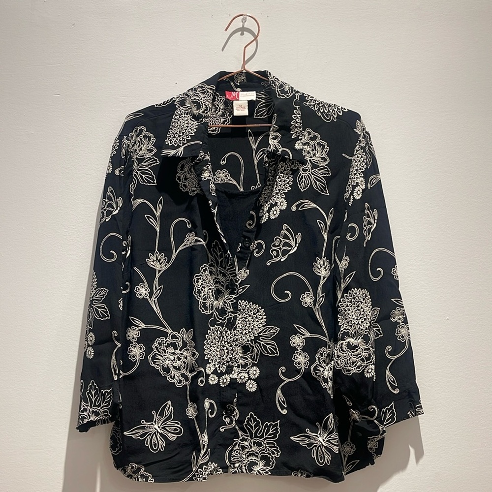 BODE Style Floral Sheer Top M